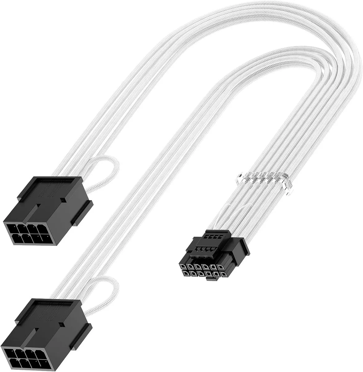 BFKK BFKK 12VHPWR 16-pin to dual 8-pin GPU power cable 14 inch white — product photo