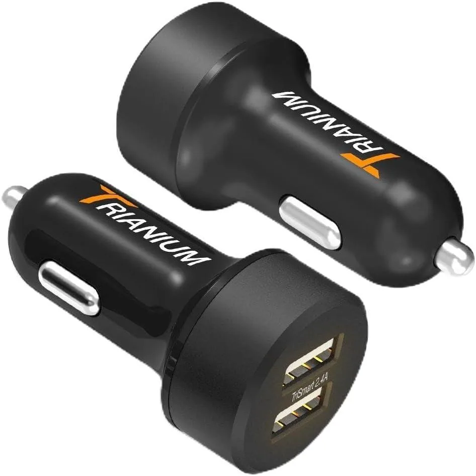 Hamzan Hamzan 24W dual USB car charger 2-pack — product photo