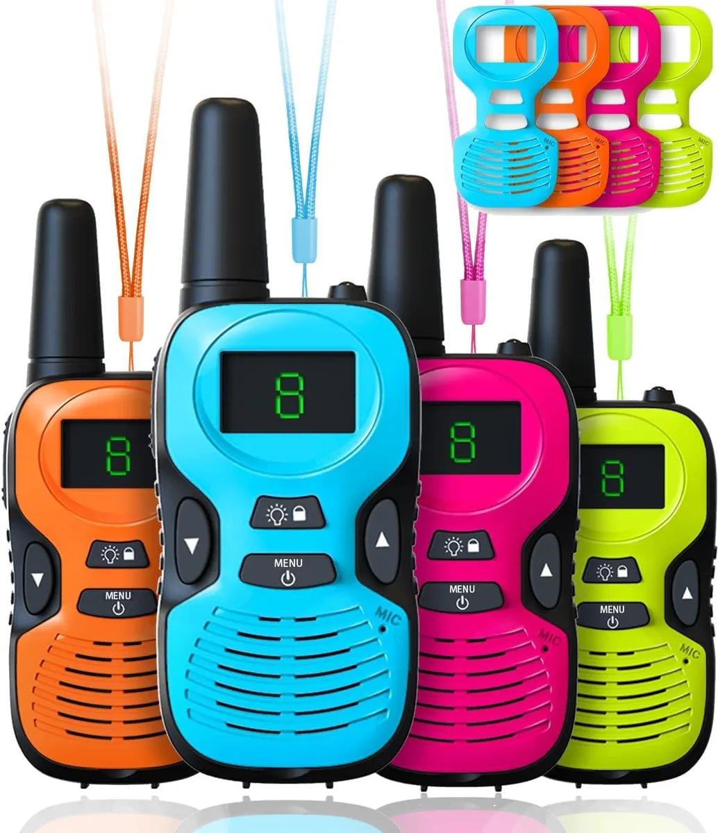 Hetyue WT001 4-pack kids radios 4-colour shells — product photo