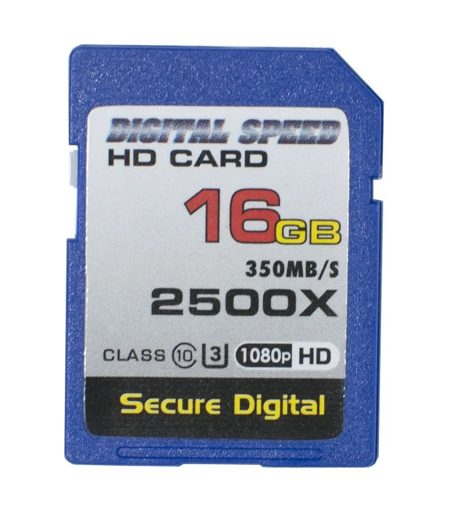 Digital Speed Digital Speed 16GB 2500X Professional High Speed 350MB/s Error Free SDHC — product photo