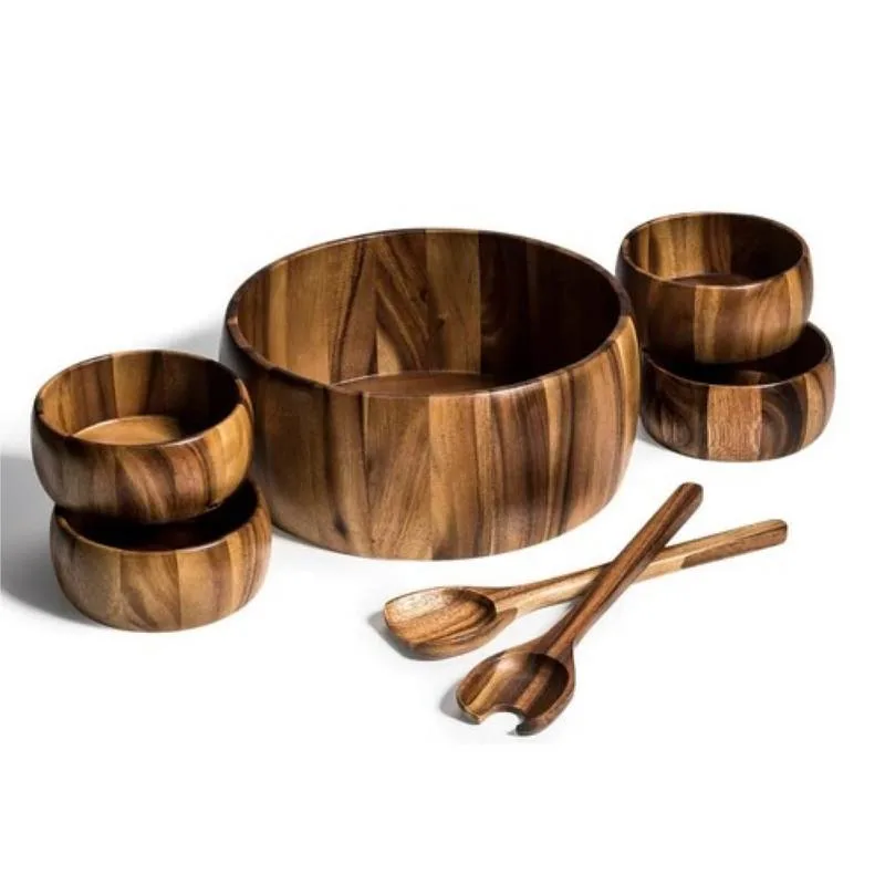 Kalmar Home Kalmar Home 7 Piece X-Large Salad Bowl Set with Servers and 4 Individuals — product photo