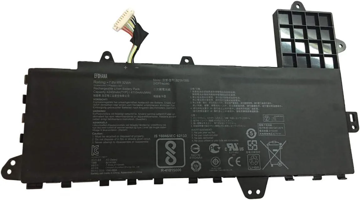 NShi NShi B21N1505 laptop battery 7.6V 32Wh 4240mAh — product photo