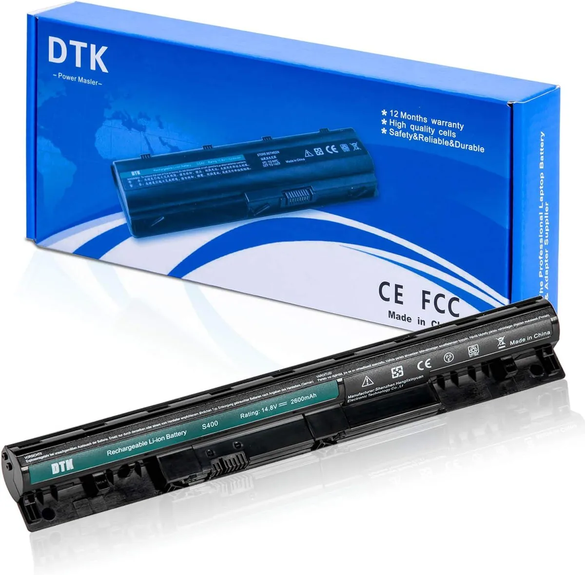 PISKEKAT PISKEKAT 2600mAh 4-Cell 14.8V laptop battery for Lenovo IdeaPad S300/S310/S400/S405/S410/S415 — product photo