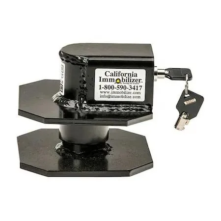 Black powder-coated steel pintle lock ring, 4.5 lb
