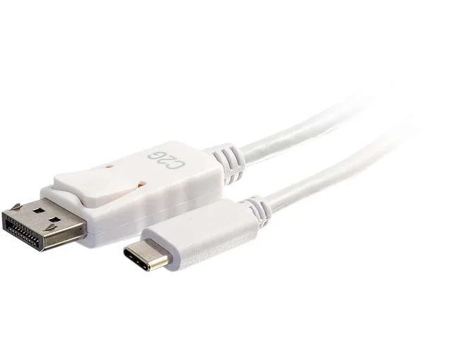 Cables To Go Cables To Go 26882 USB-C to DisplayPort adapter cable 12 ft 4K 30Hz white — product photo