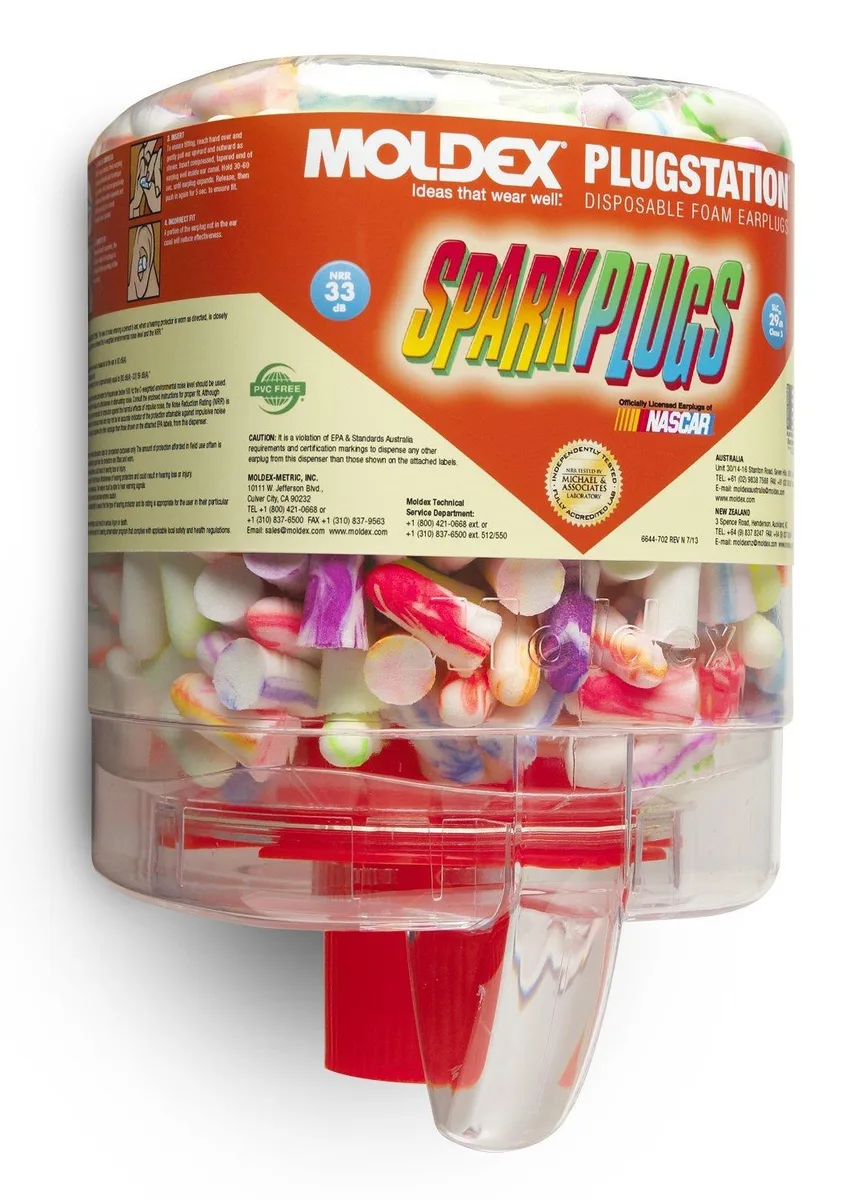 Moldex Moldex 507-6644 SparkPlugs PlugStation Dispenser 33NRR 250 Pairs — product photo