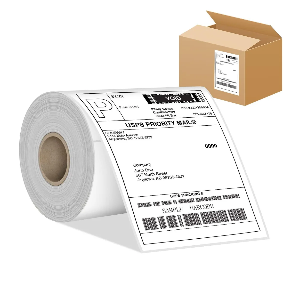  BESTIKER 1131 4x6 Thermal Labels 250 Labels White — product photo