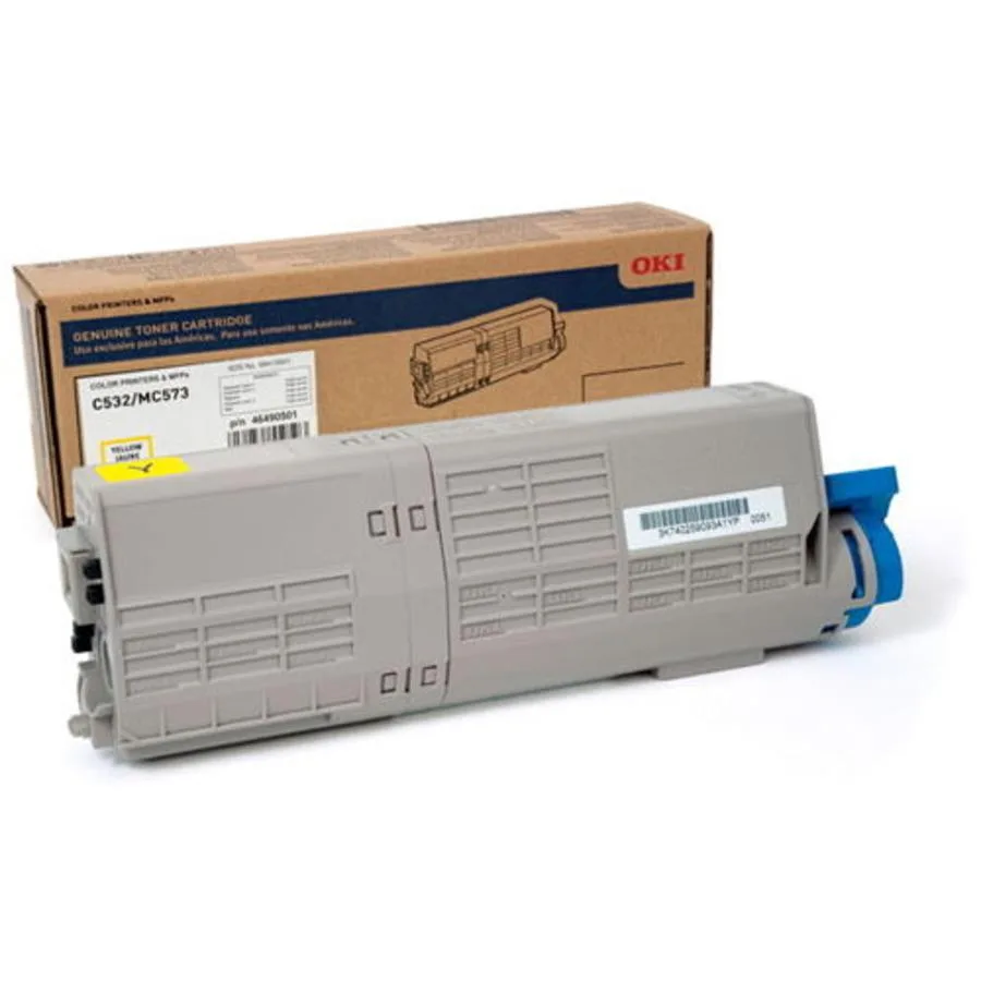 Oki Data Oki Data 46490501 Yellow Toner Cartridge 3000 Pages — product photo