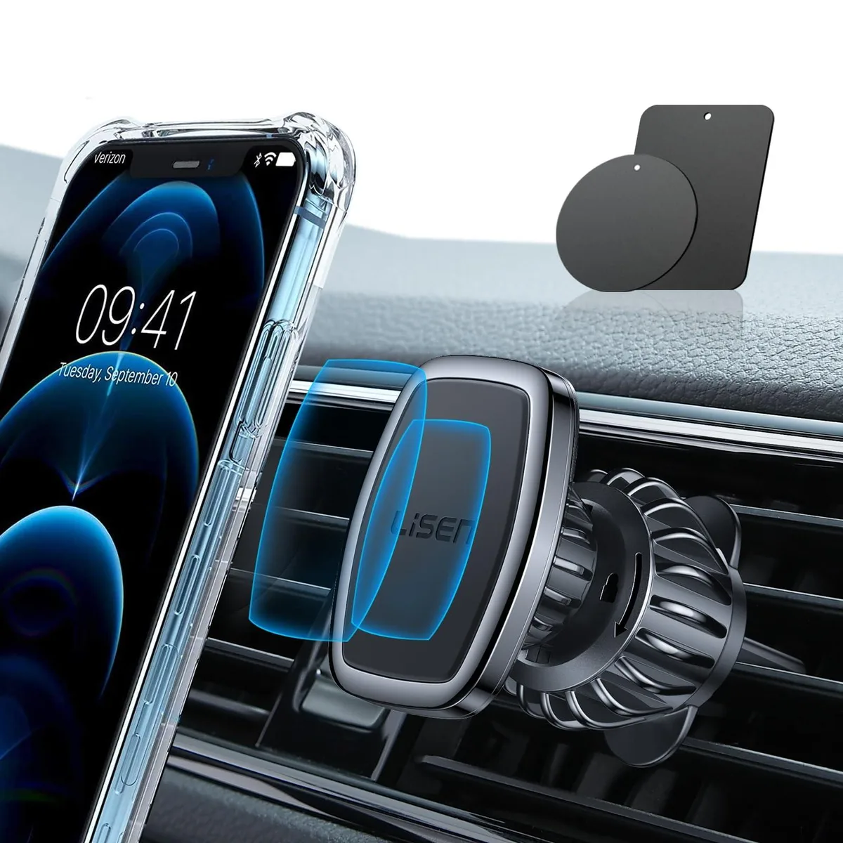  LISEN LV633 Vent Phone Mount Black — product photo