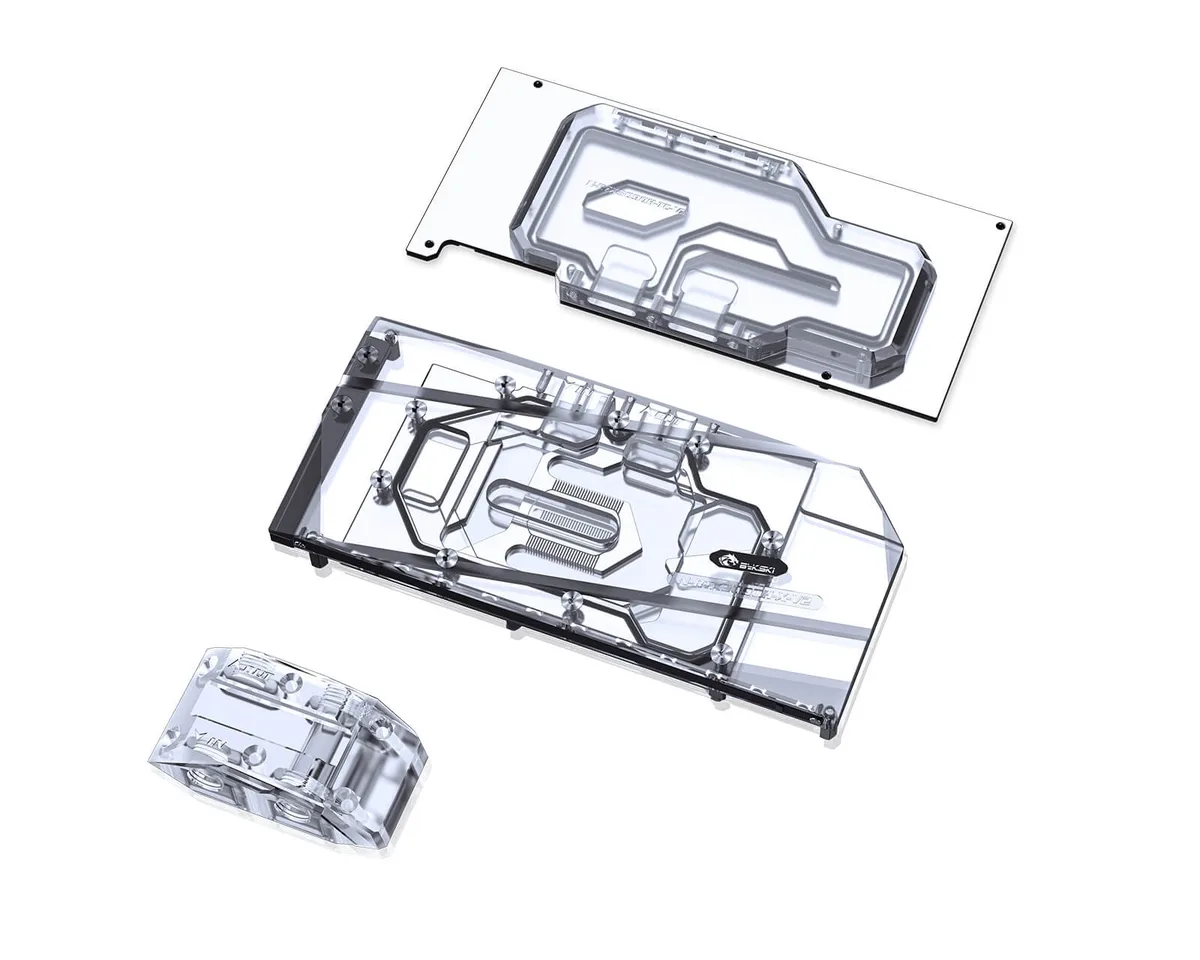 Bykski Bykski Full Coverage GPU Water Block Integrated Active Backplate AIC Reference RTX 3090 — product photo