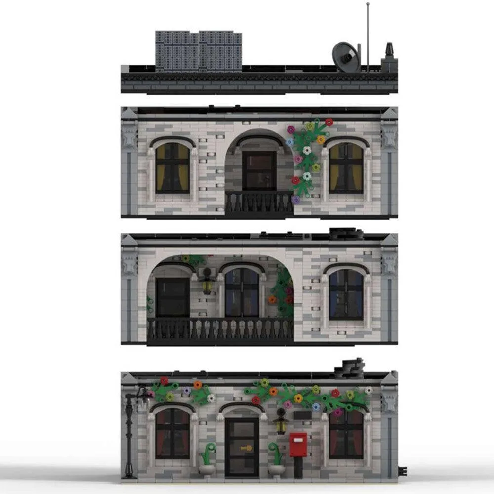 ZITIANYOUBUILD ZITIANYOUBUILD C4293 A House on 3 Floors 5364 Parts — product photo