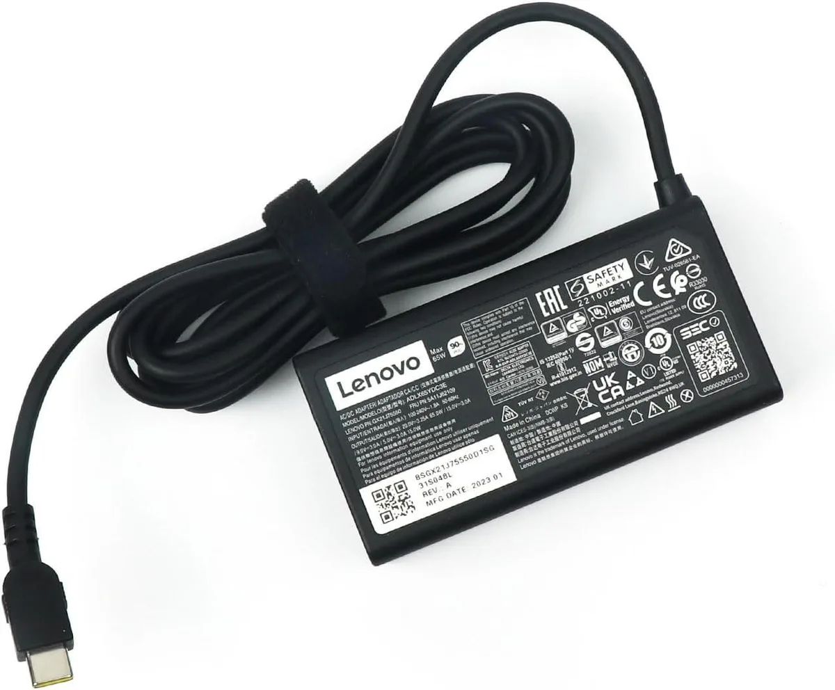 FLEANE FLEANE 65W USB-C AC Adapter ThinkPad X1 Carbon Gen 11 E16 ADLX65YDC3E — product photo