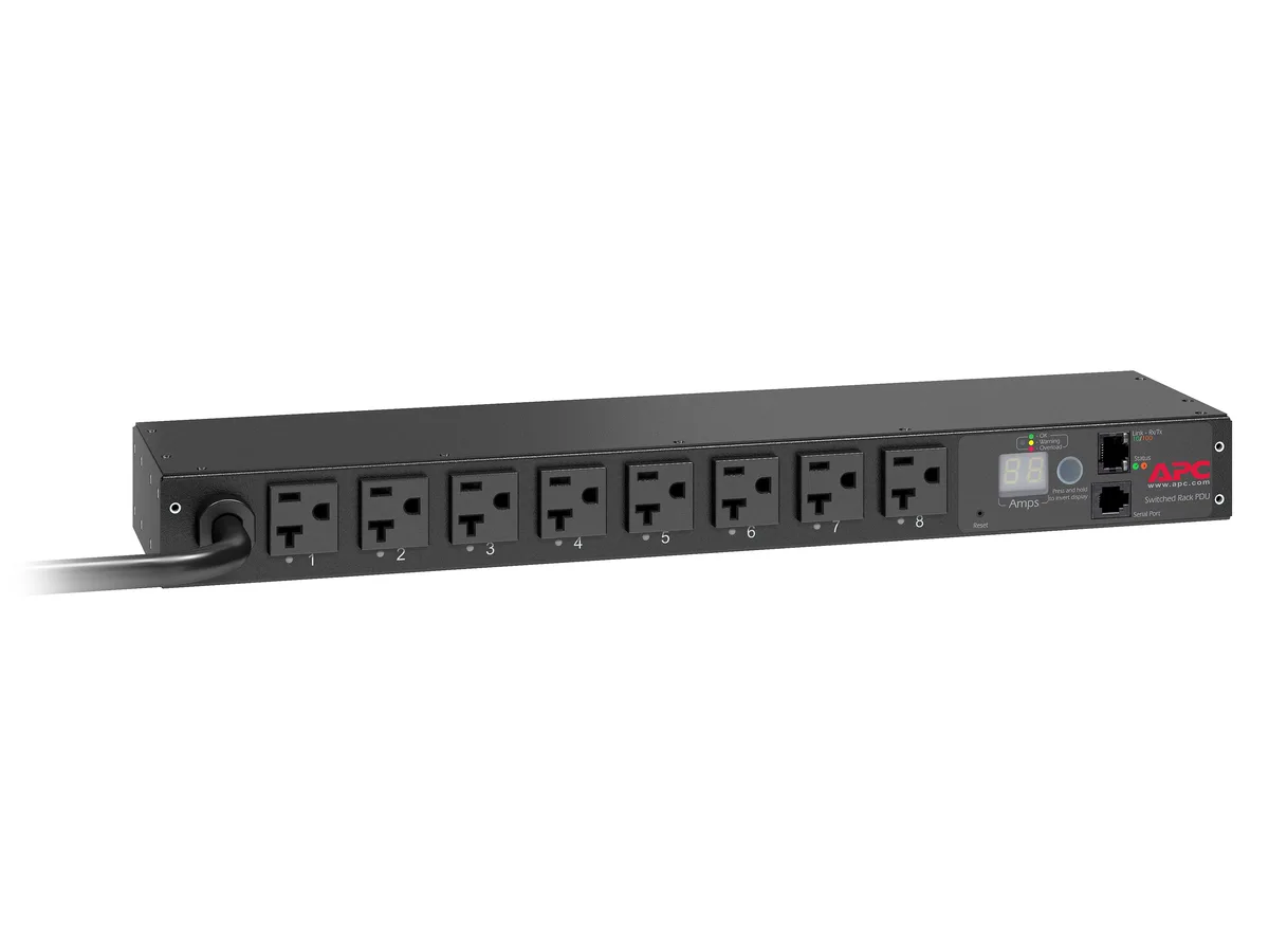 APC APC AP7901B Switched PDU 1U 20A 120V 8 Outlets — product photo