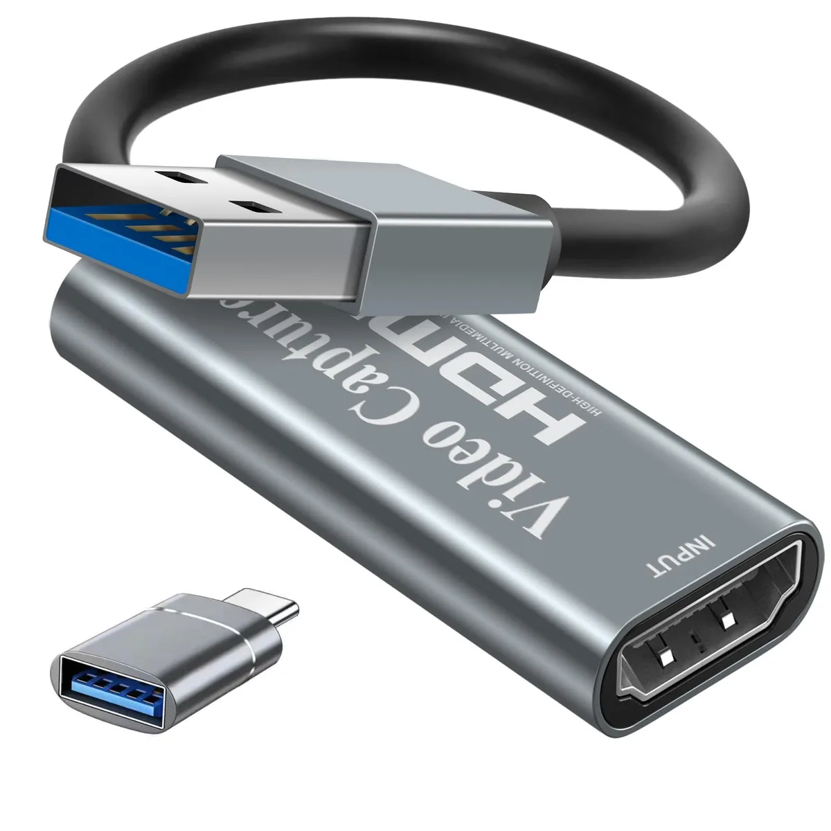 KEHIPI KEHIPI HU-02 4K HDMI to USB 3.0 Capture Card Silver — product photo