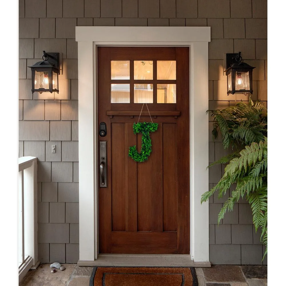 Vandue Corporation Vandue Corporation Modern Home 12" Real Preserved Boxwood Monogram Wreath Letter - A — product photo