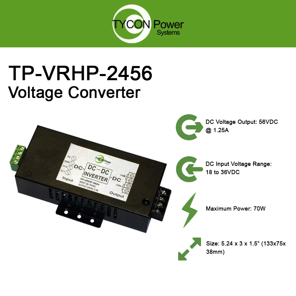 Tycon Power Systems Tycon Power Systems TP-VRHP-2456 70W 18-36V to 56V DC Converter — product photo