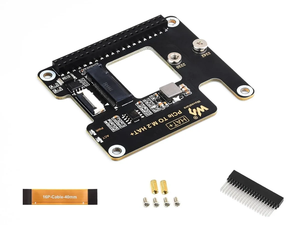 LORDWORLD LORDWORLD PCIe to M.2 Adapter for Raspberry Pi 5 2230 2242 — product photo