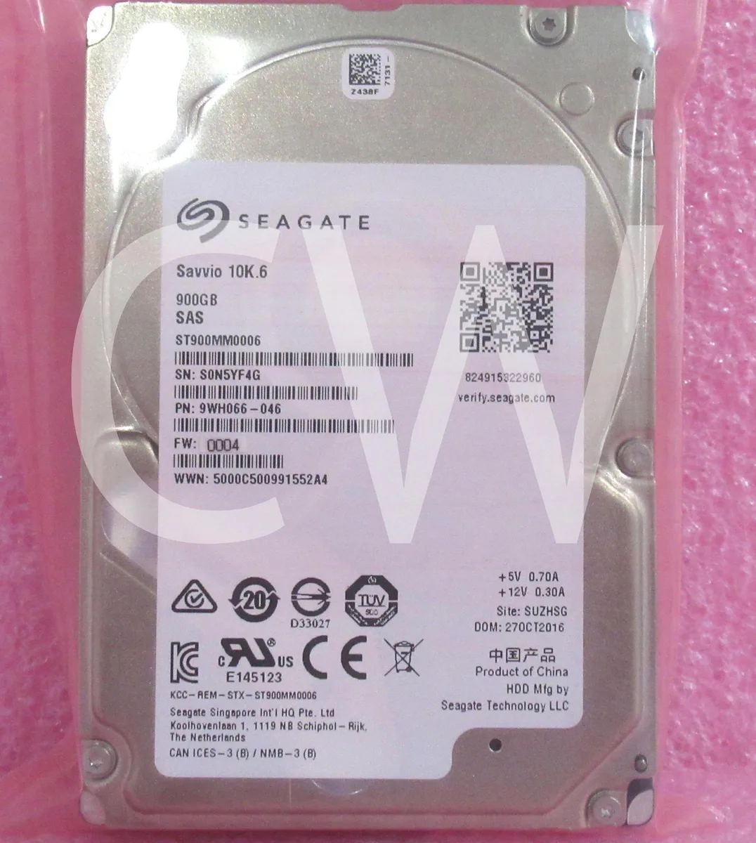 Seagate Seagate ST900MM0006 900GB 10000RPM 6Gb/s 64MB 2.5" SAS internal hard drive — product photo