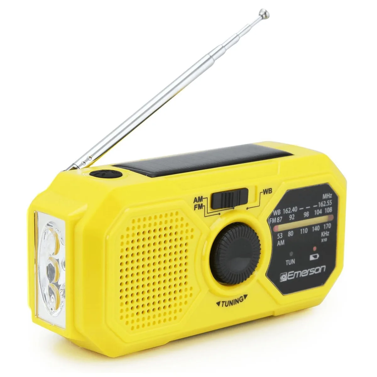 Emerson Emerson ER-7050 Emergency Radio AM/FM/WB 1200mAh Power Bank Yellow — product photo