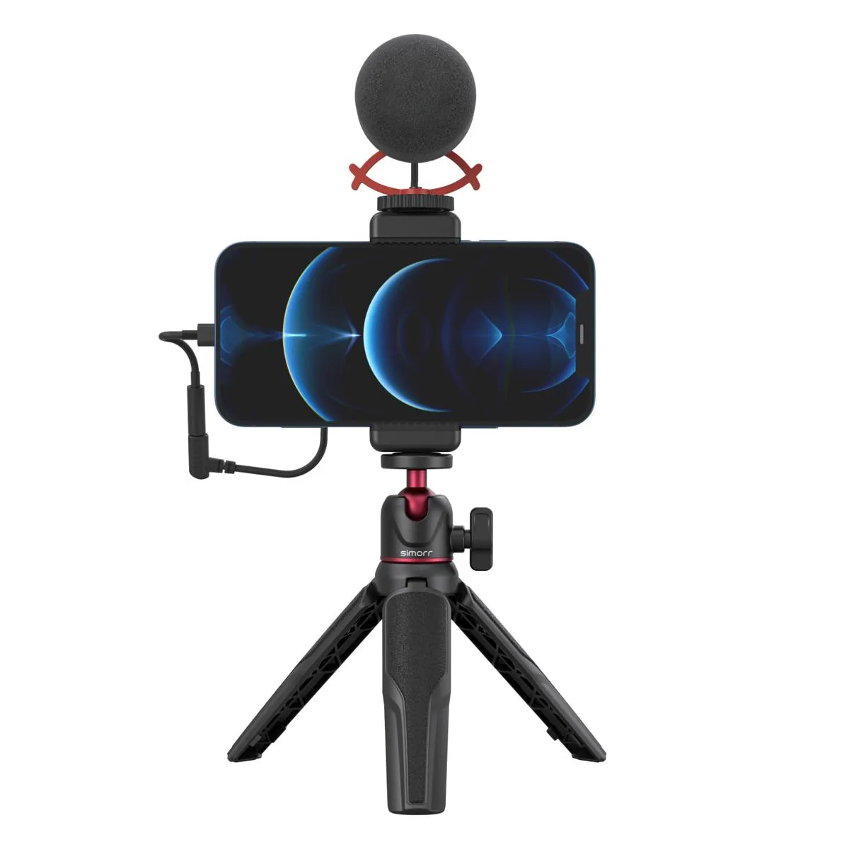 SmallRig SmallRig simorr Vigor VK-40 Vlog Tripod Kit with Wave S1 Lite Microphone camera accessory — product photo