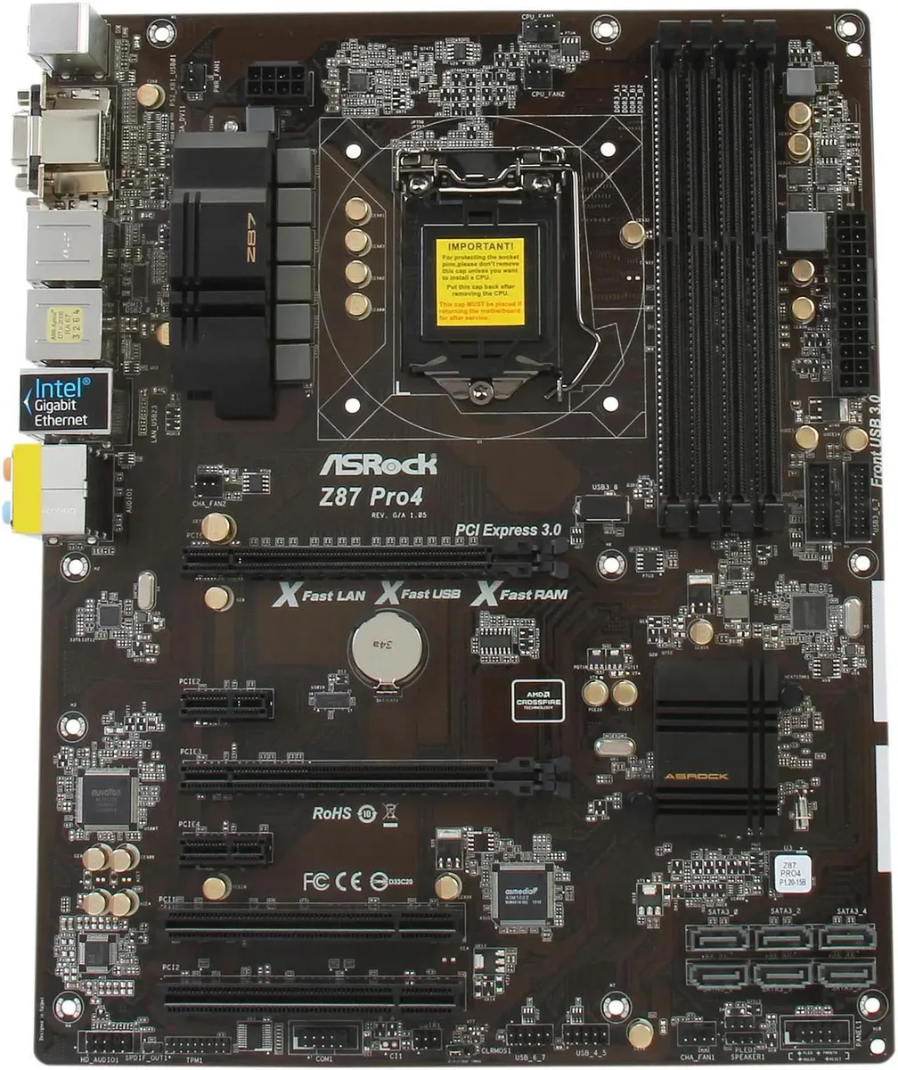 ASRock ASRock Z87 PRO4 LGA 1150 Intel motherboard — product photo