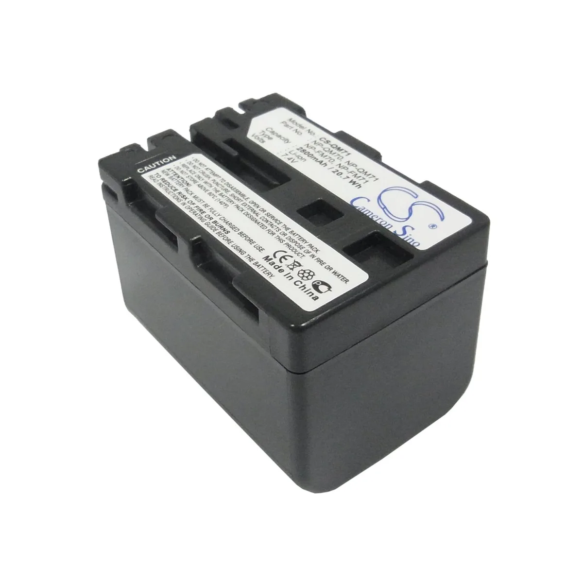 Cameron &amp; Co Cameron &amp; Co DS-CS-QM71 camera battery 7.4V 2800mAh Dark Grey — product photo