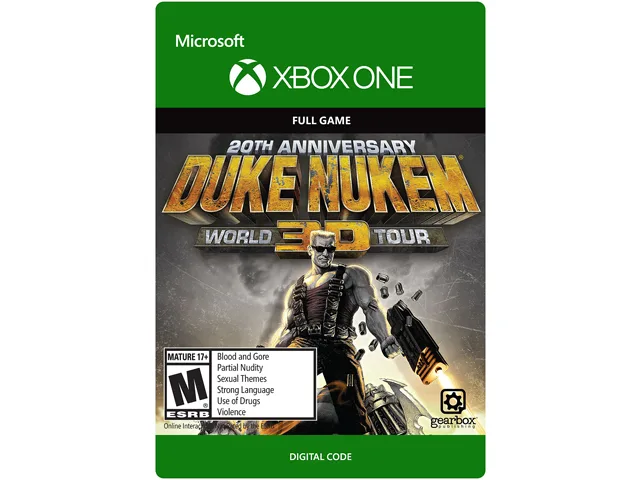 Microsoft Microsoft G3Q-00215 Duke Nukem 3D 20th Anniversary World Tour downloadable game — product photo