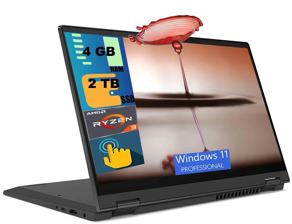 Lenovo Lenovo IdeaPad Flex 5 14 laptop AMD Ryzen 3 4300U 4GB 2TB PCIe SSD — product photo