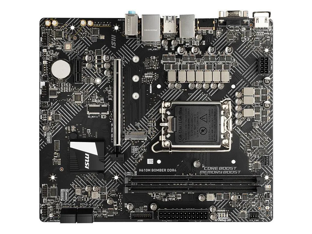 MSI MSI H610M BOMBER DDR4 Intel H610 LGA 1700 Intel motherboard — product photo