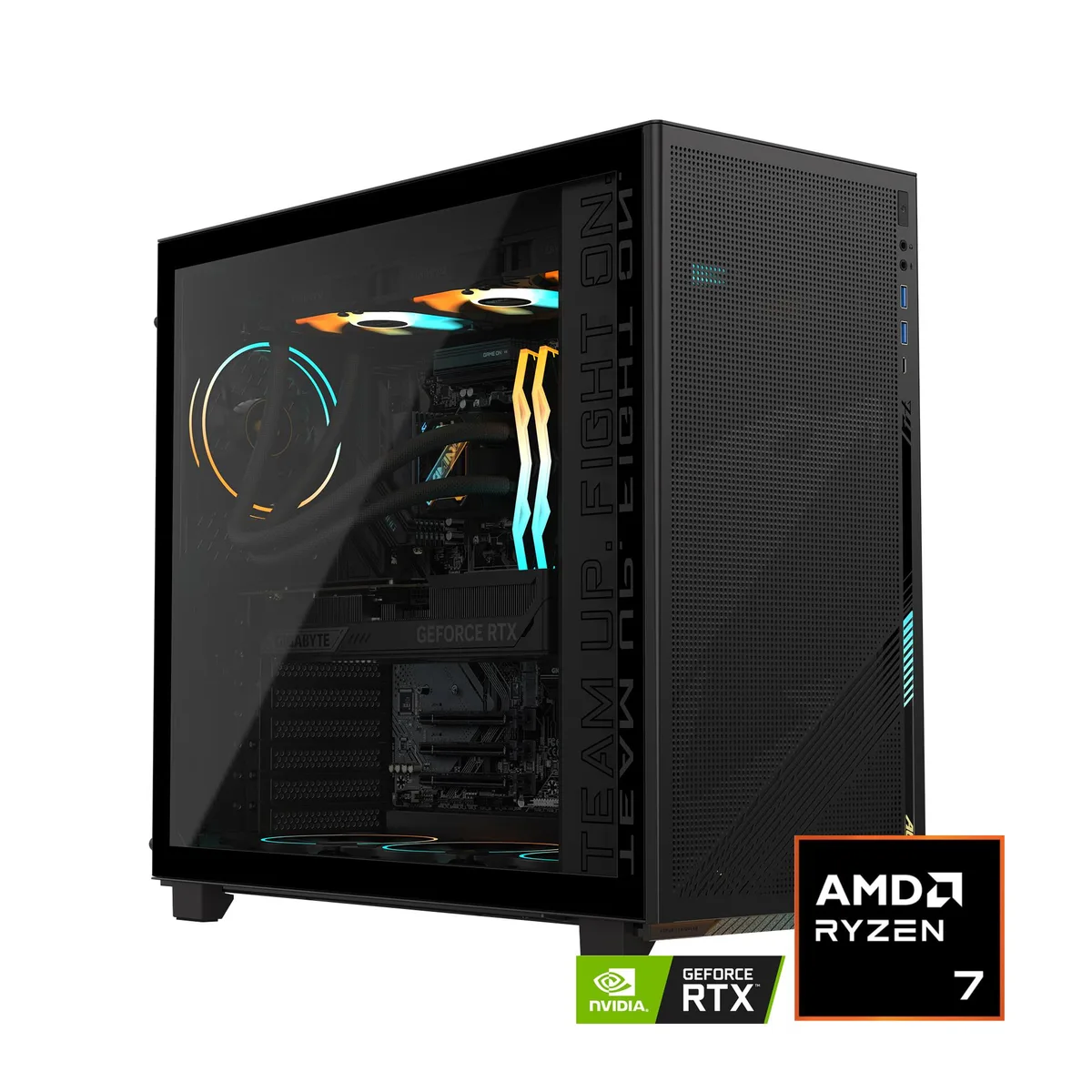 GIGABYTE GIGABYTE AP5A7N7T-5000 gaming PC Ryzen 7 9700X RTX 5070 Ti 32GB DDR5 2TB SSD — product photo