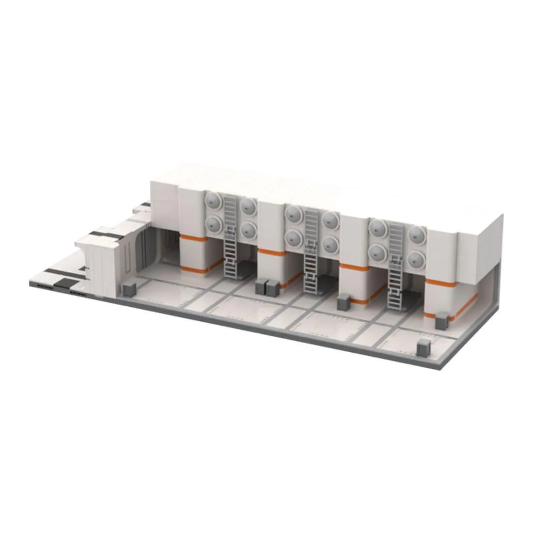 ZITIANYOUBUILD ZITIANYOUBUILD MOC-119261 Sci-fi Battlefield Barracks 1684PCS Educational Building Set — product photo