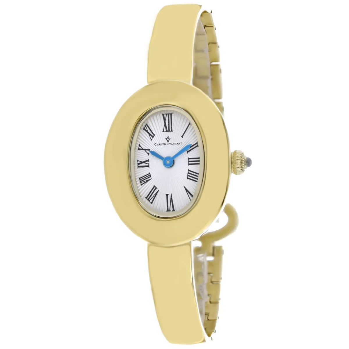 Silver stainless steel watch with matching bracelet and silver dial