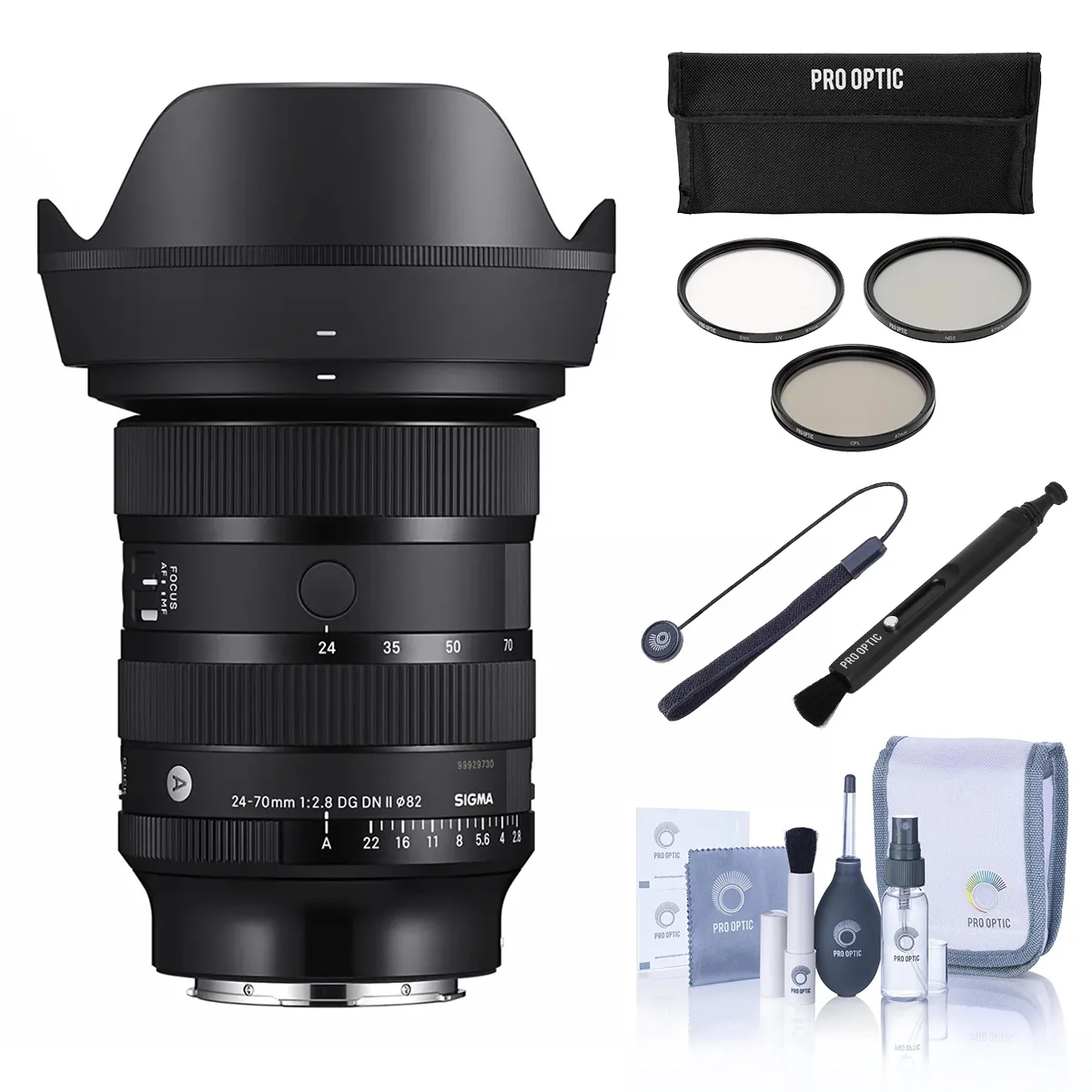 SIGMA SIGMA 24-70mm f/2.8 DG DN II Art L-Mount Bundle 82mm Filter Kit — product photo