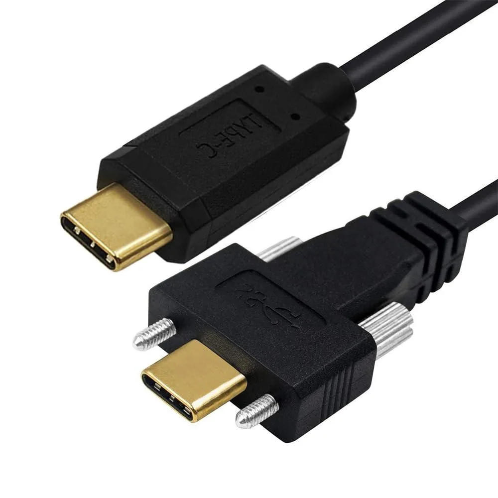 Fervit Fervit USB C to C Cable Angled Dual Screws 10Gbps 65W — product photo