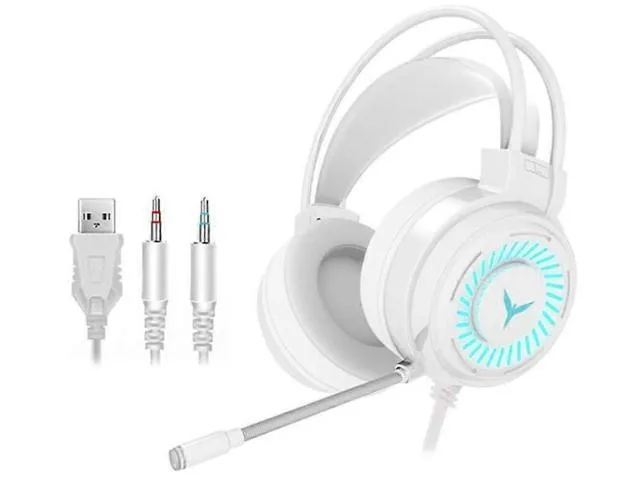 LORDWORLD LORDWORLD G58 White Gaming Headset 50mm 3.5mm USB — product photo