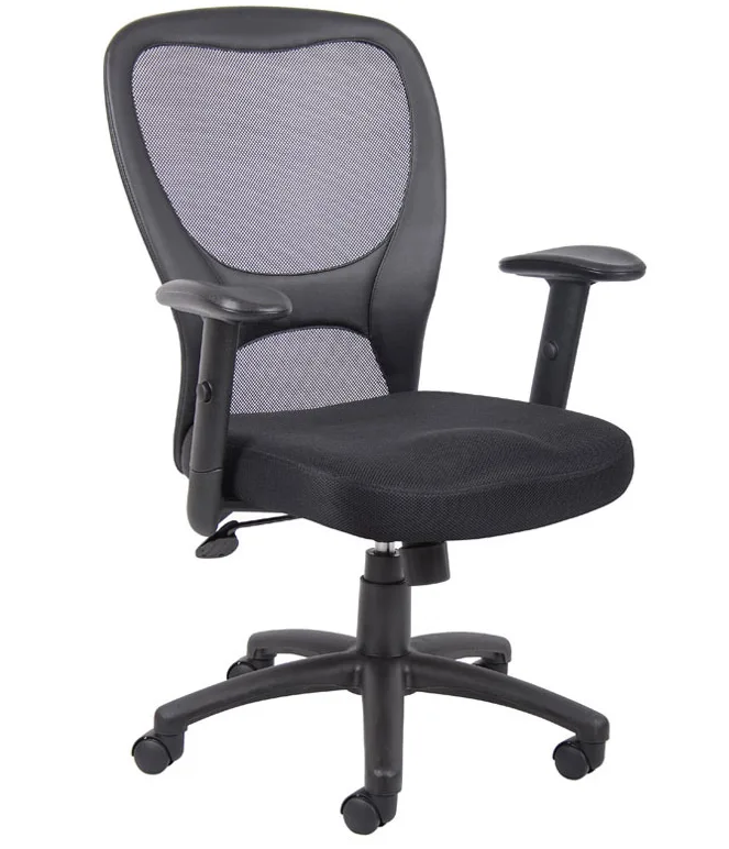 BOSS Office Products BOSS Office Products B6508 Mesh Task Chair Black office furniture — product photo