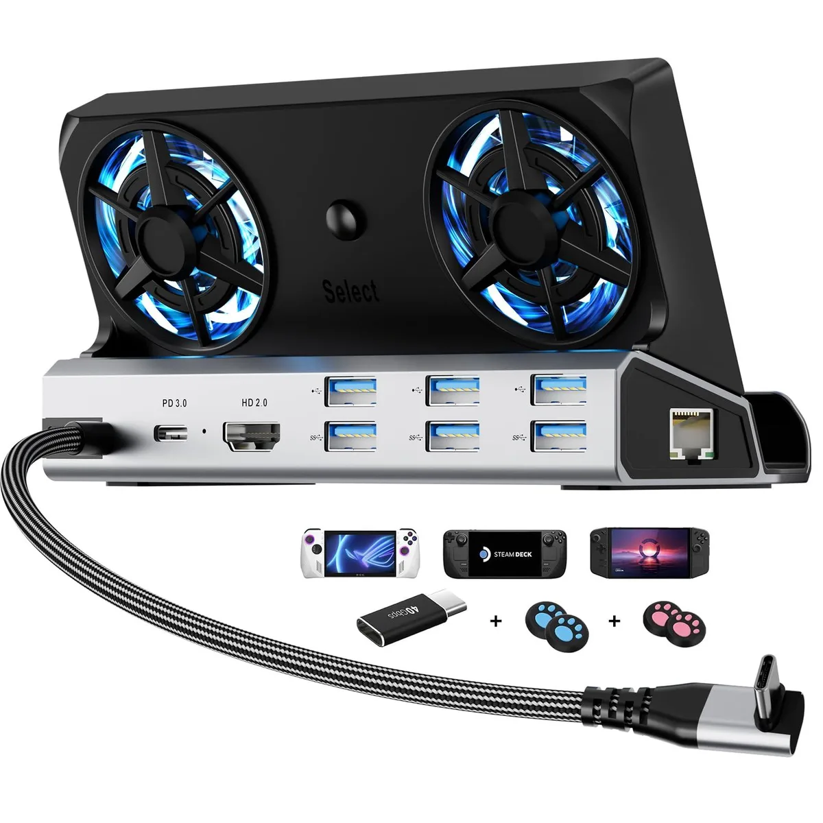 Belkin YCE-V262B 12-in-1 Dual Fan Docking Station — product photo