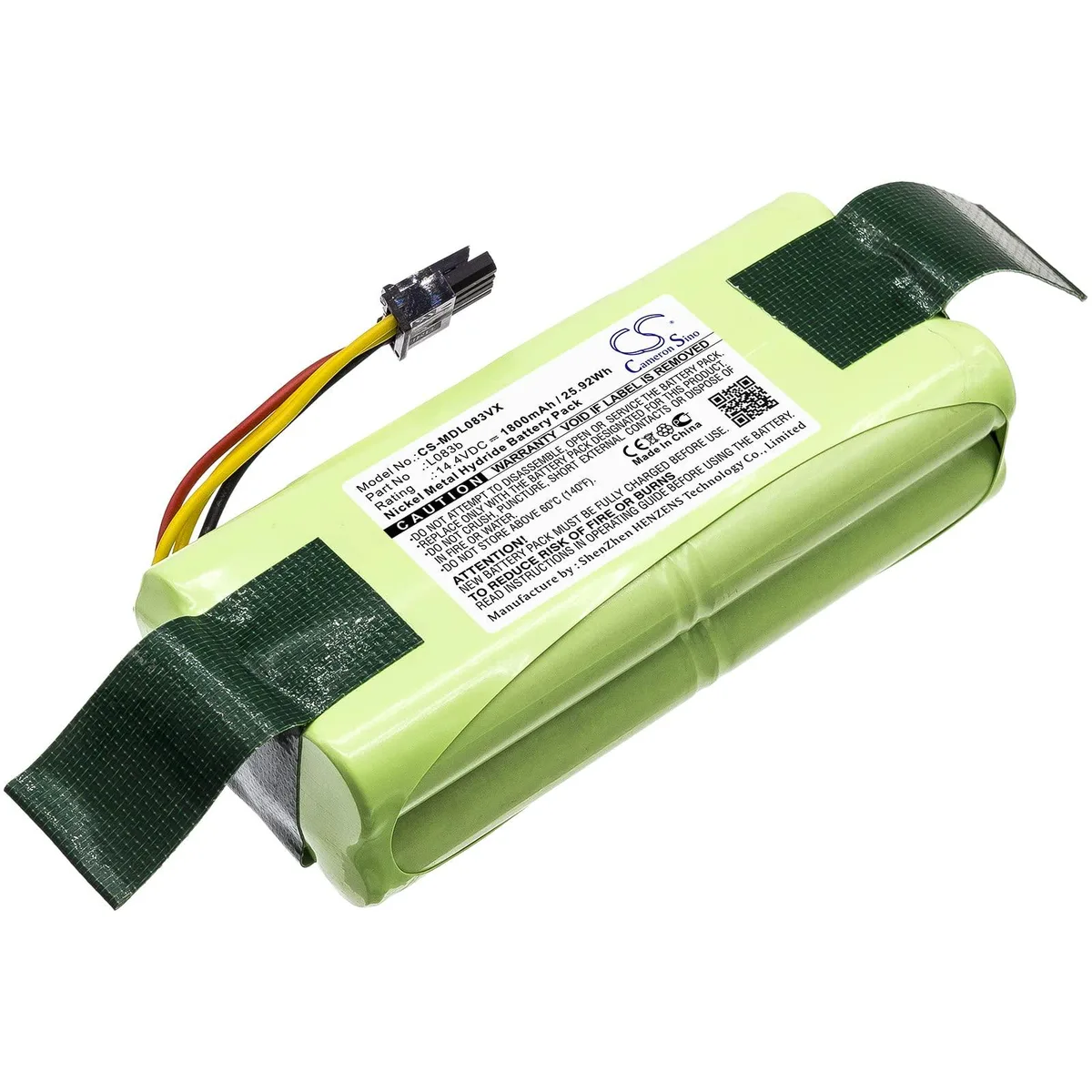  Cameron Sino 1800mAh 14.4V Battery for Midea R1-L081A R1-L083B R1-L085B — product photo