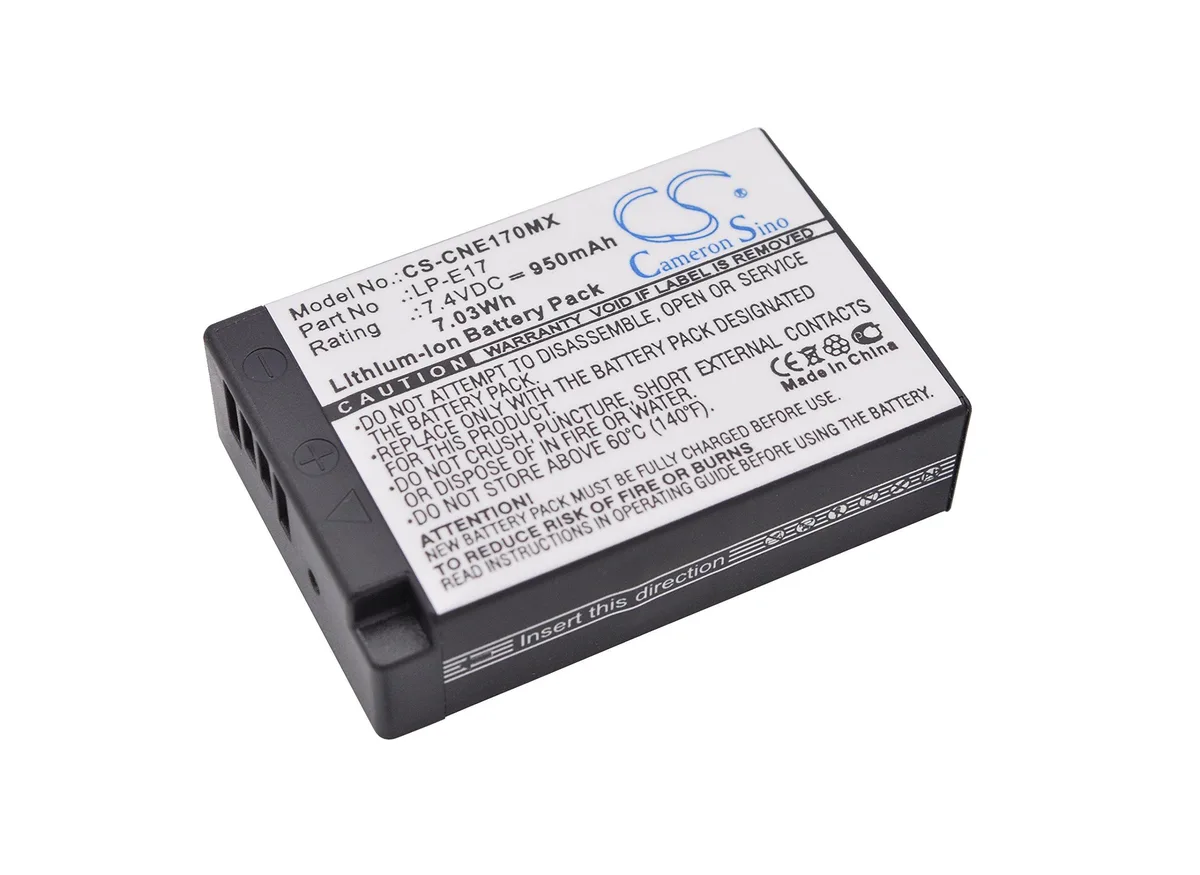 Cameron Sino LP-E17 950mAh 7.03Wh Camera Battery — product photo
