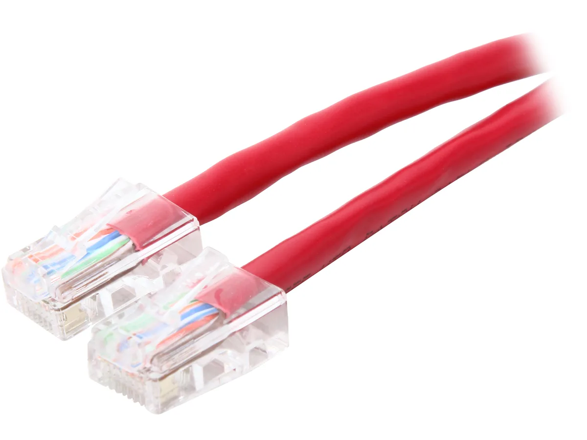 Belkin Belkin A3X126-01-RED Cat 5E Crossover network ethernet cable 1 ft Red — product photo