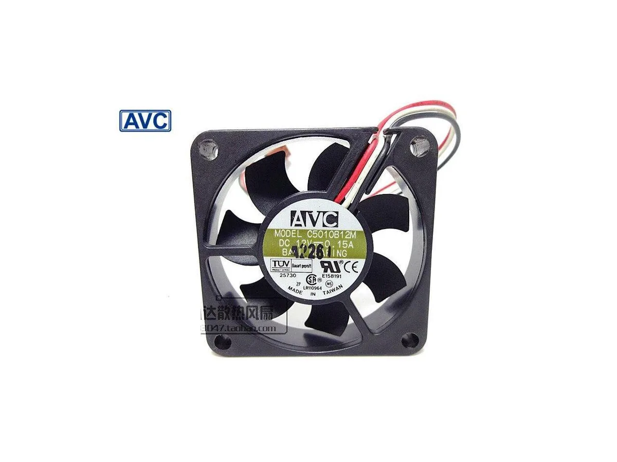 Fans Fans AVC C5010B12M 5 cm 12 V 0.15 A 3-wire case fan 50 pcs — product photo