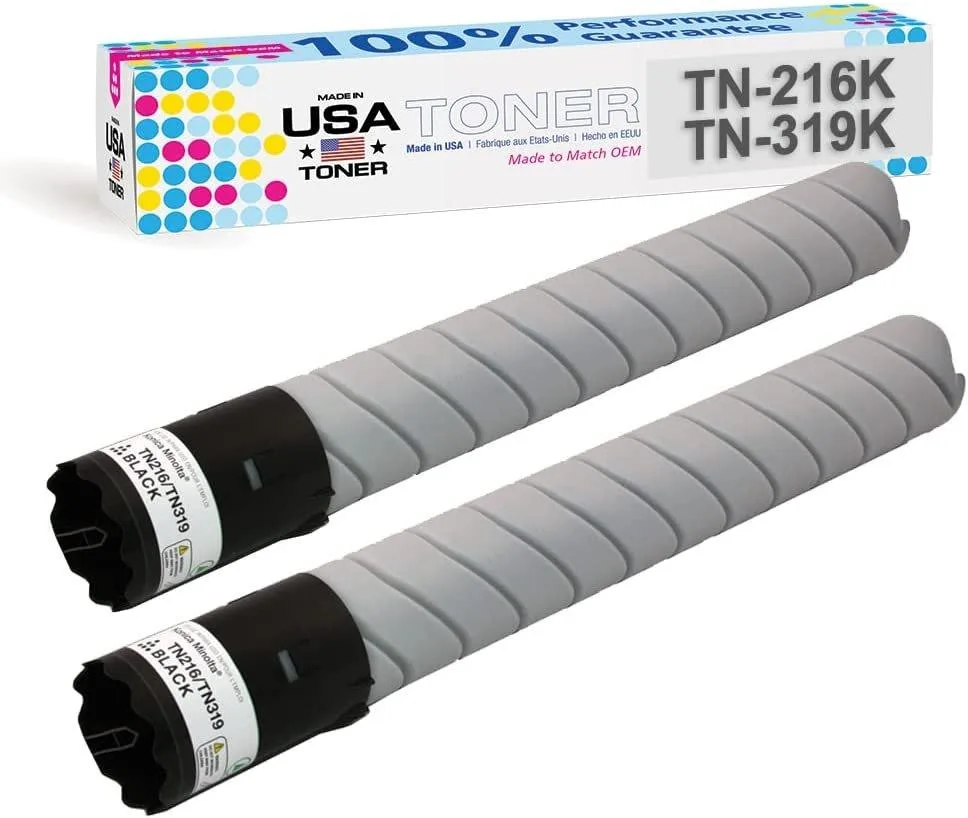 MADE IN USA TONER MADE IN USA TONER Black Toner Cartridge 2-Pack TN-216K TN-319K — product photo