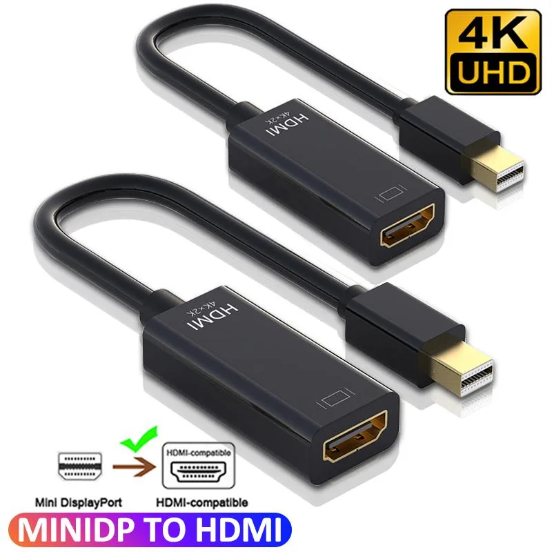AUBEAMTO AUBEAMTO miniDP2HDMI Mini DisplayPort to HDMI adaptor 10 in 2 pack — product photo