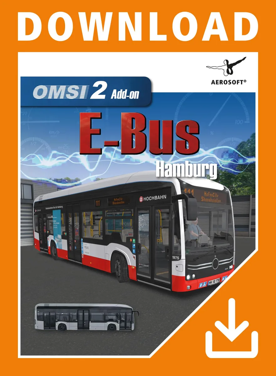 Aerosoft GmbH Aerosoft GmbH 62577 OMSI 2 Add-On E-Bus Hamburg downloadable game — product photo