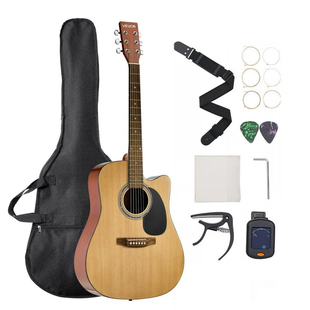 VEVOR VEVOR FG068C-41N 41 in Cutway Acoustic Guitar Natural — product photo