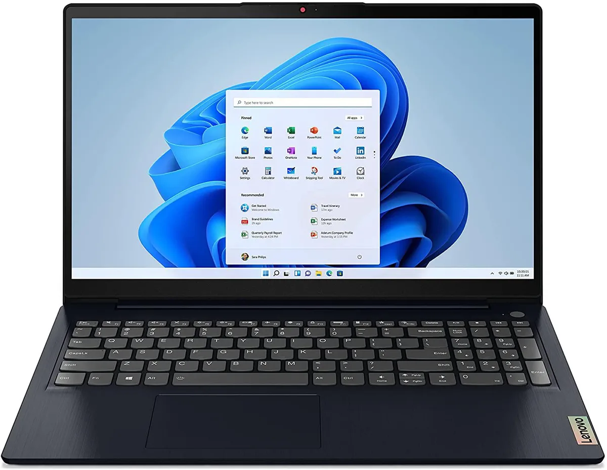 Lenovo Lenovo IdeaPad 3 laptop 15.6" FHD AMD Ryzen 5 5500U 8GB DDR4 512GB SSD Abyss Blue — product photo