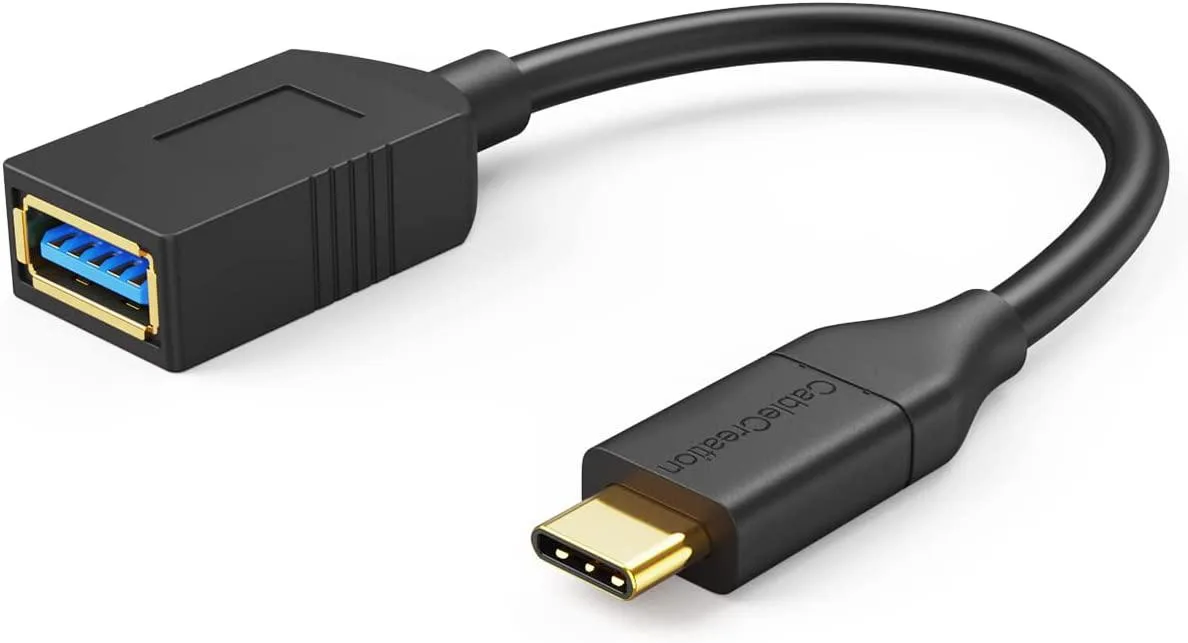 CableCreation CableCreation USB-C to USB 3.0 Female Adapter 0.5 ft Gen1 Black — product photo