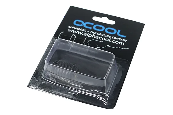 Alphacool Alphacool 17033 G1/4 Male-Male Revolvable Extender Fitting - Deep Black — product photo