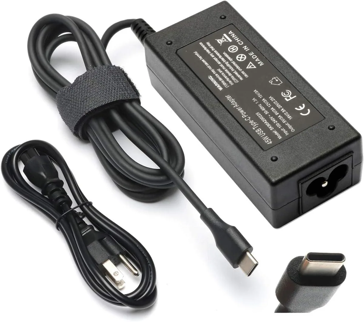 myVolts myVolts 45W USB-C Charger for HP Chromebook Spectre Elite x2 — product photo