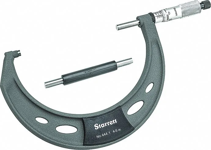 Starrett Starrett T444.1XRL-5 Outside Micrometer 4-5" Ratchet — product photo